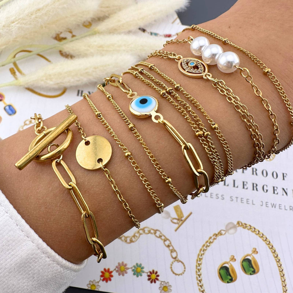 The Everyday Link Bracelet - Gold