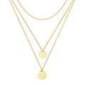 Golden Harmony Layered Necklace, 18K Gold Plated Steel