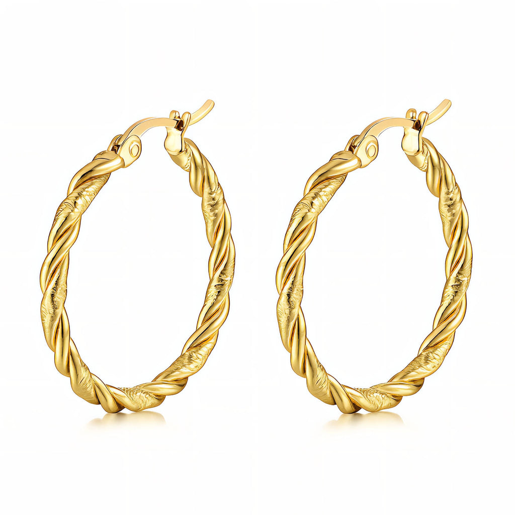 Golden Lining Hoops