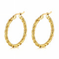 Golden Lining Hoops