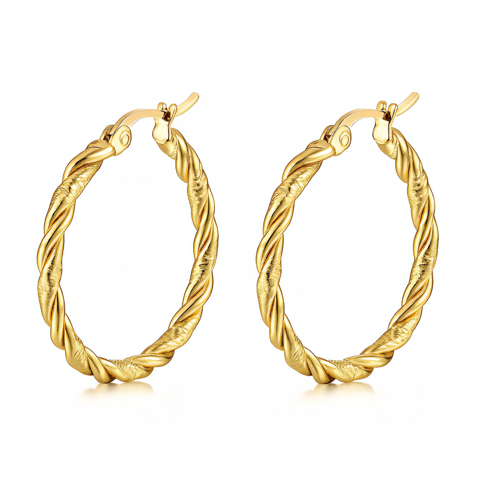Golden Lining Hoops