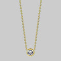 Celeste Necklace, 18K Gold Plated Steel