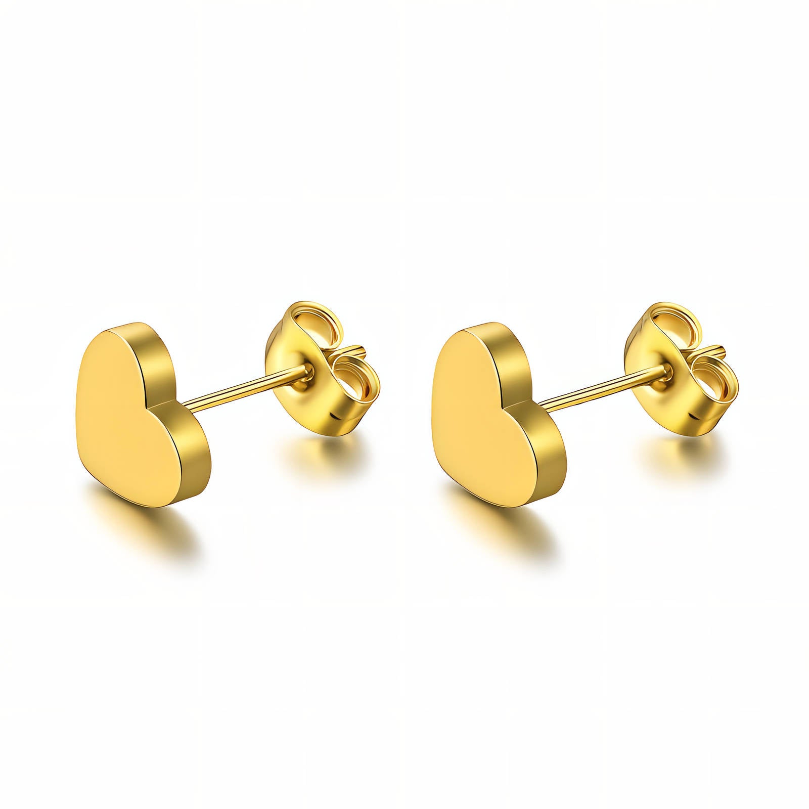 Golden Hearts Studs