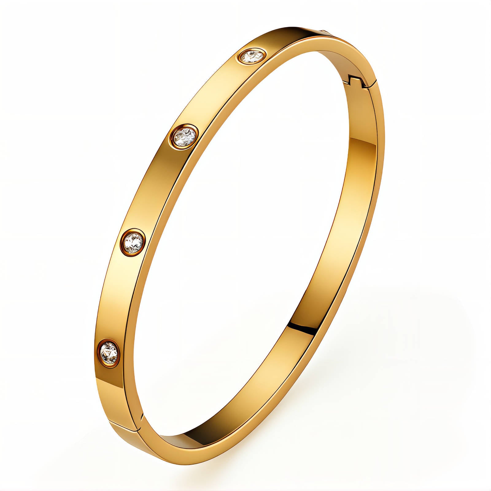 Golden Grace Bracelet, 18K Gold Plated Steel