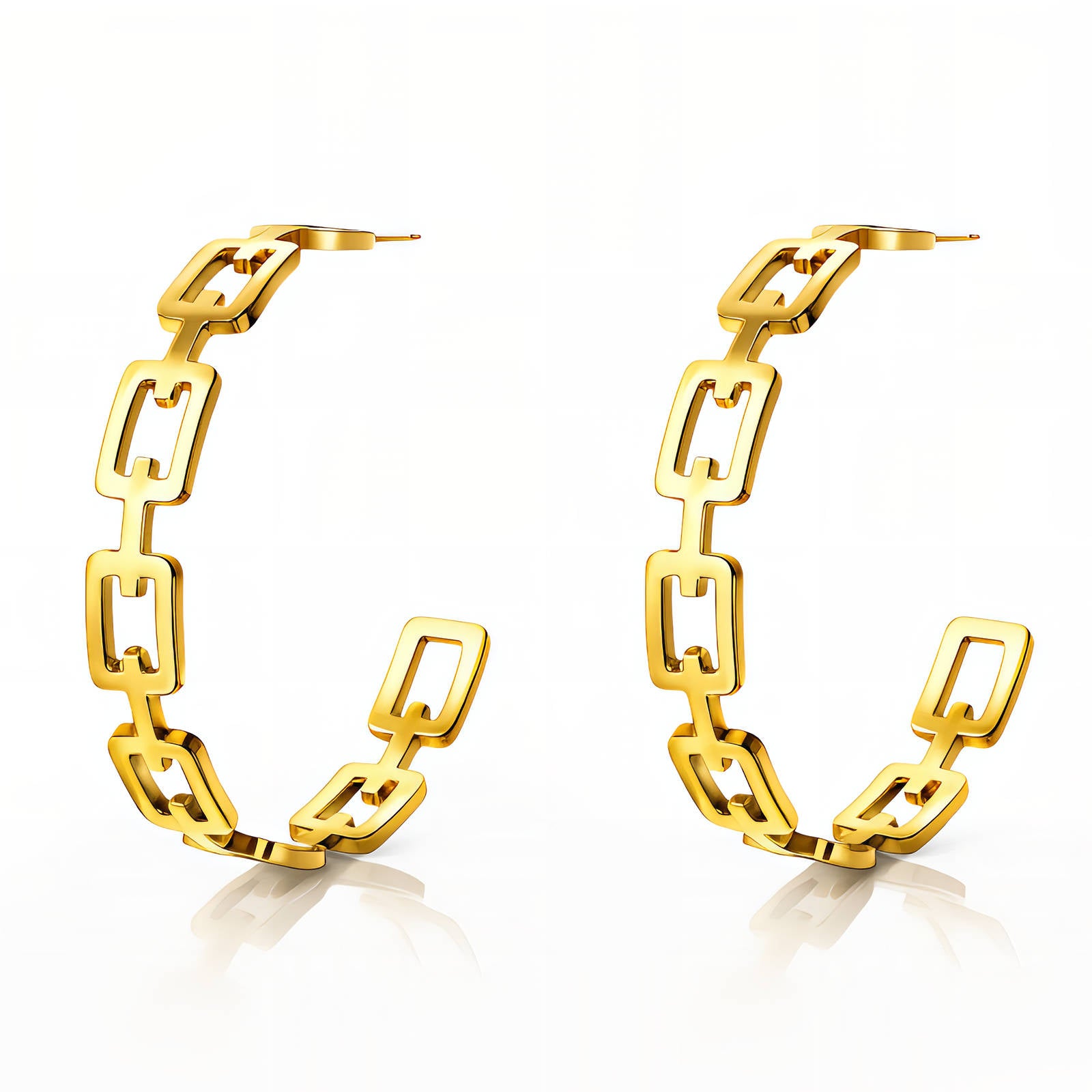 Golden Link Hoops