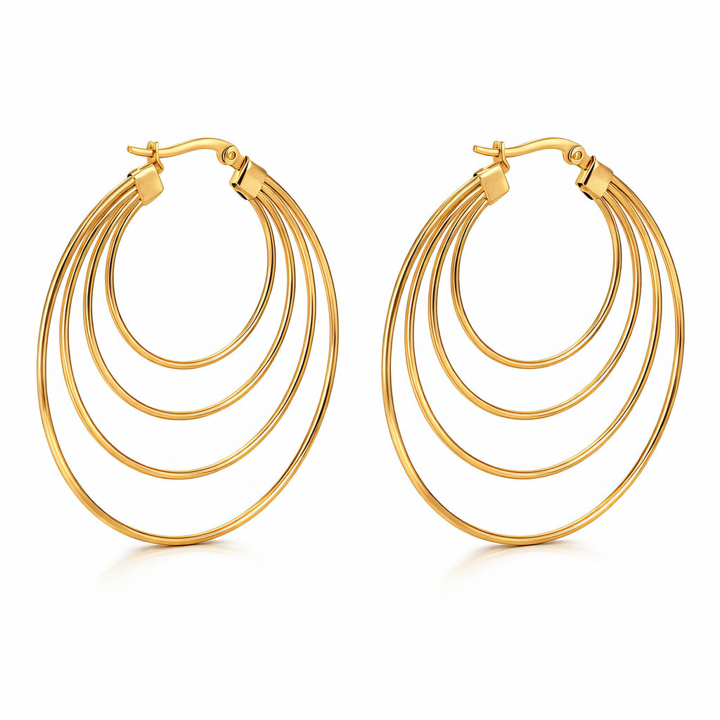 Golden Cascade Earrings