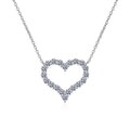 Silver Whisper Heart Necklace