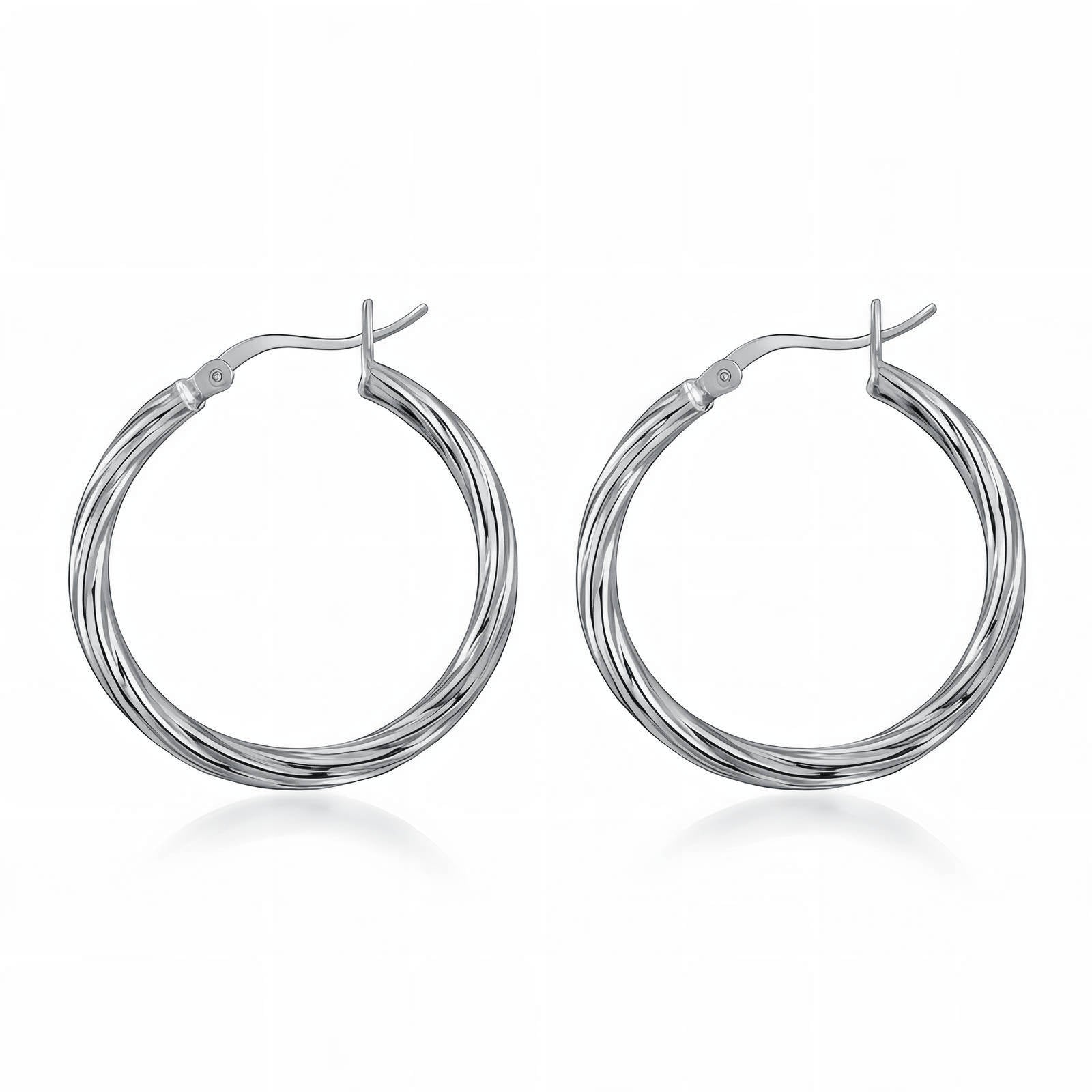 The Silver Lining Hoops