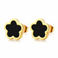 Meadow Flowers Earrings Black