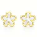 Flower Meadow Earrings - White