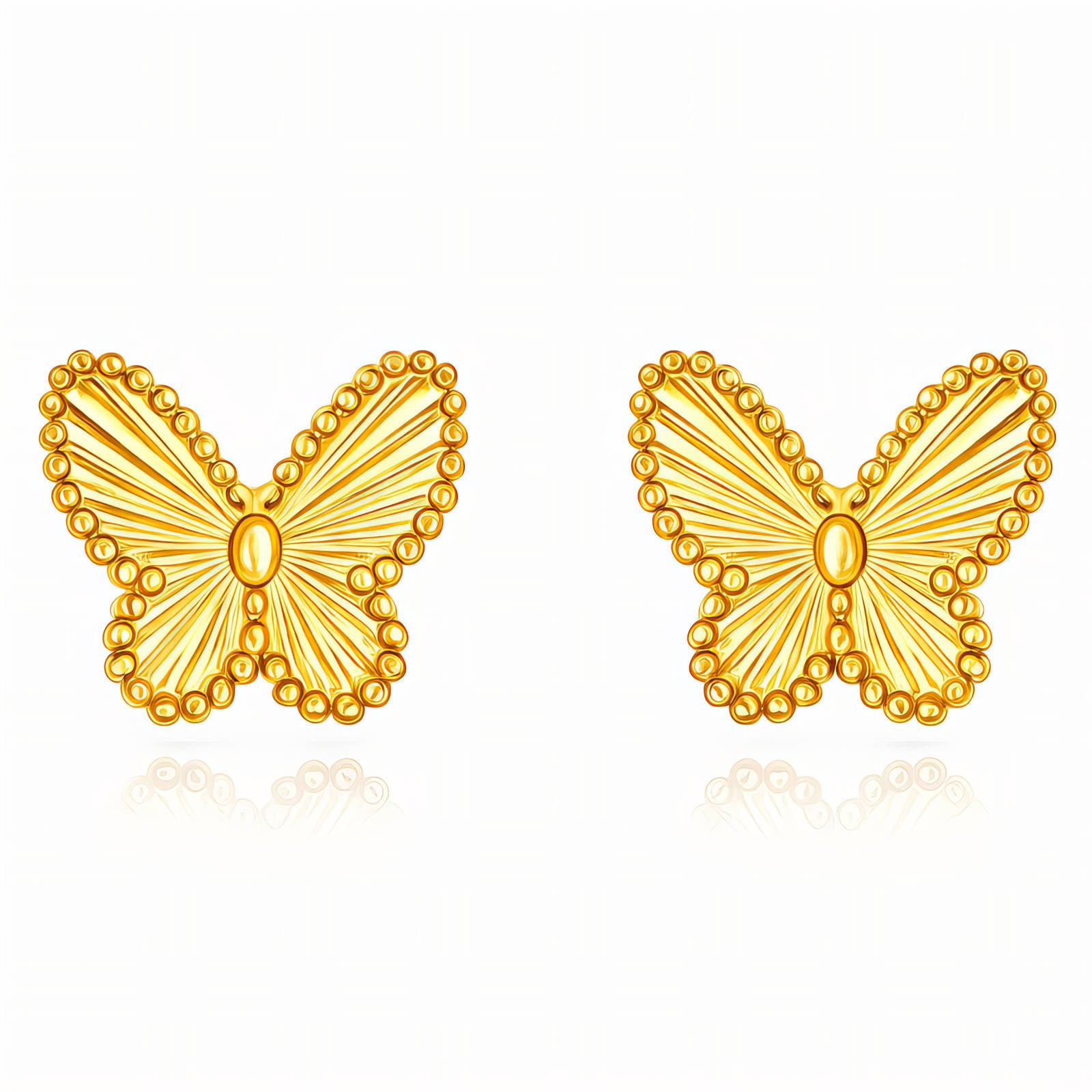 Golden Flutter Studs