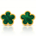 Green Meadows Flower Earrings