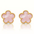 Pink Flowers Earrings
