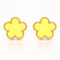Yellow Meadow Flower Earrings