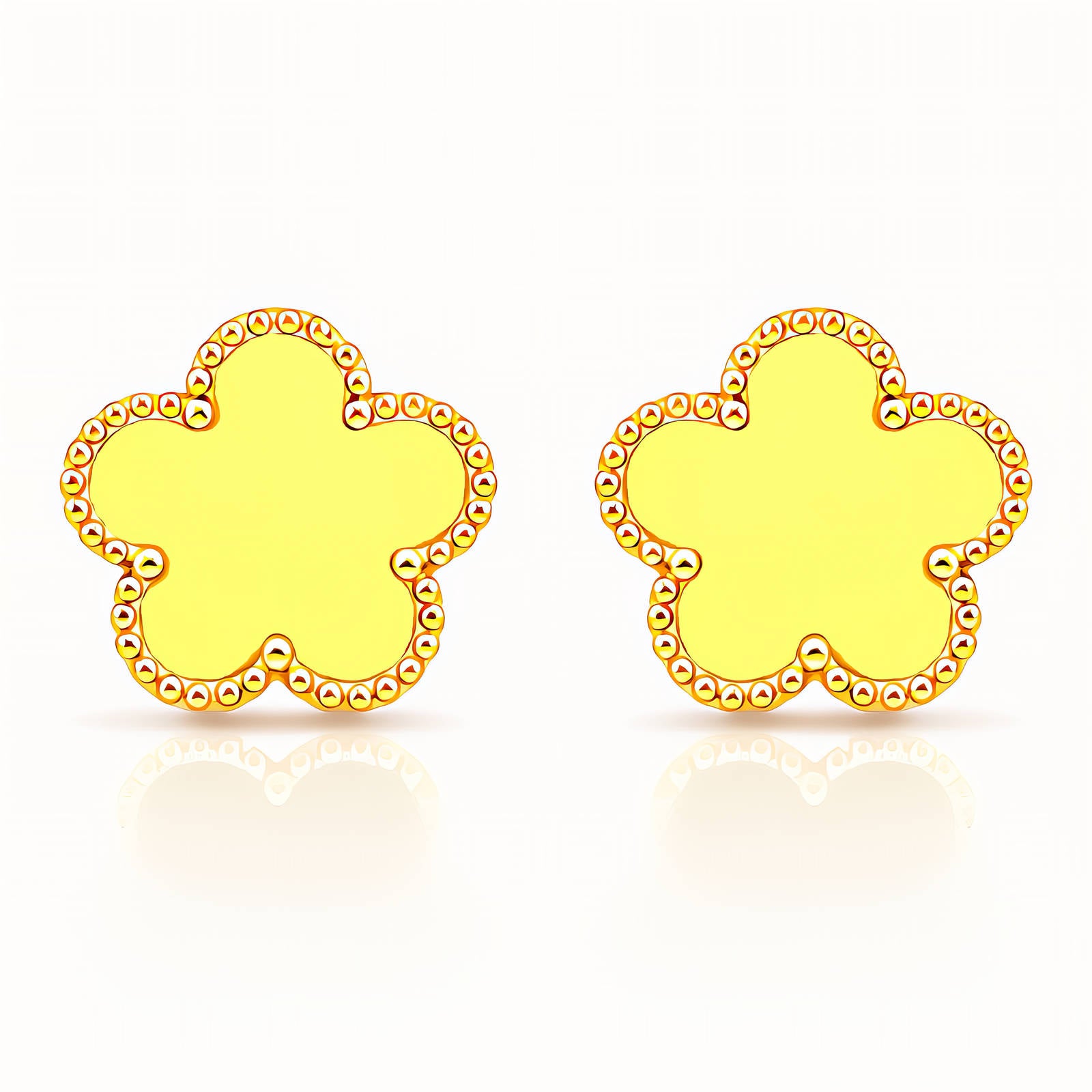 Yellow Meadow Flower Earrings