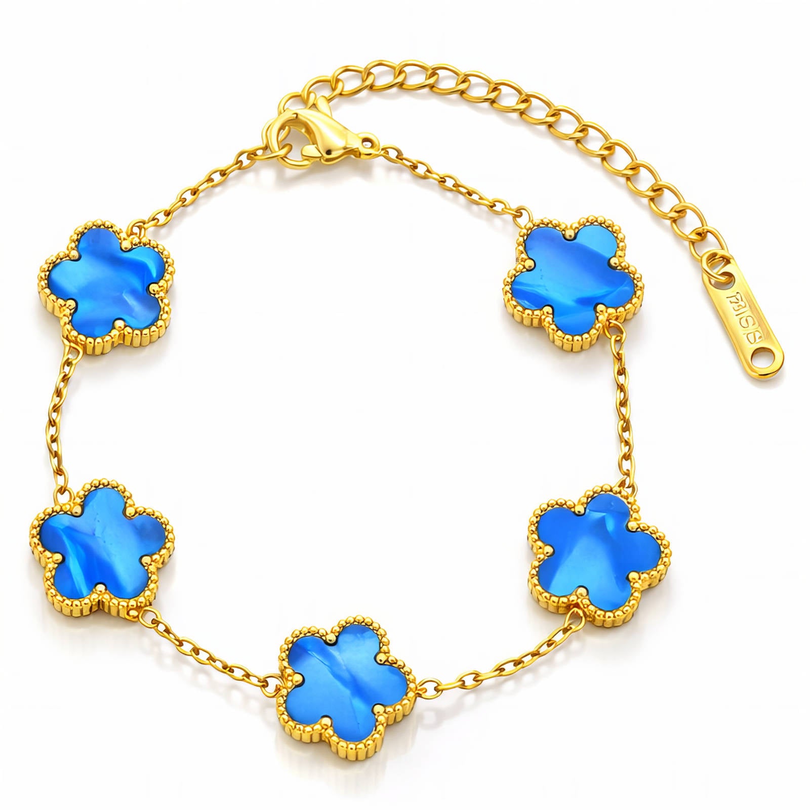 Blue Flower Meadow Bracelet