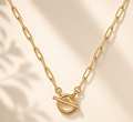 The Harper Toggle Necklace - Gold